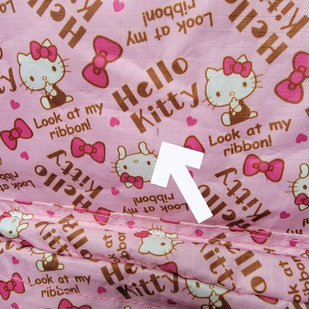 Hello Kitty Backpack School Bag Girls Sanrio All-Over Print Kidcore 2015 - Picture 4 of 9